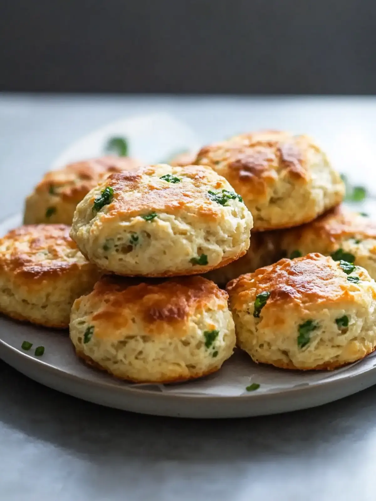 Fluffy & Savory Breakfast Protein Biscuits for Busy Mornings 2 Breakfast Protein Biscuits (Fluffy & Savory)