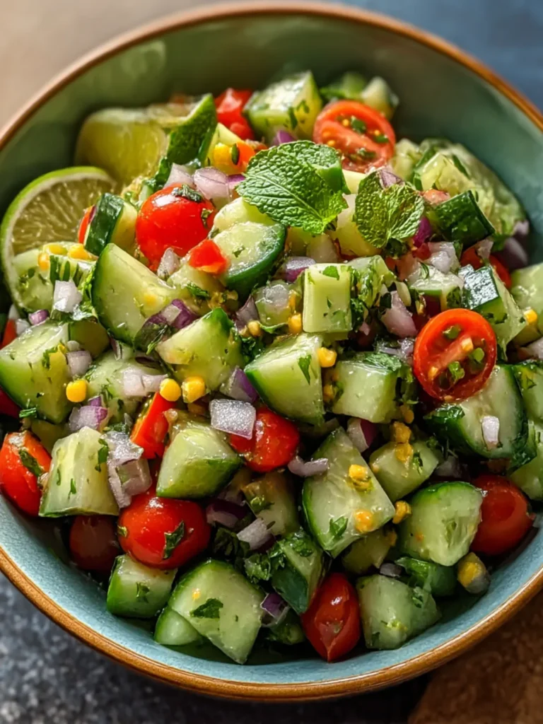 Zesty Mexican Cucumber Salad