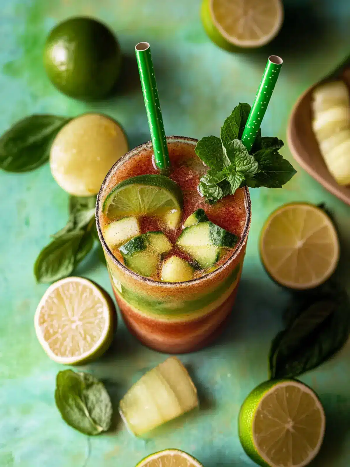 Zesty Pepinada: The Ultimate Refreshing Cucumber Slushie 2 Pepinada