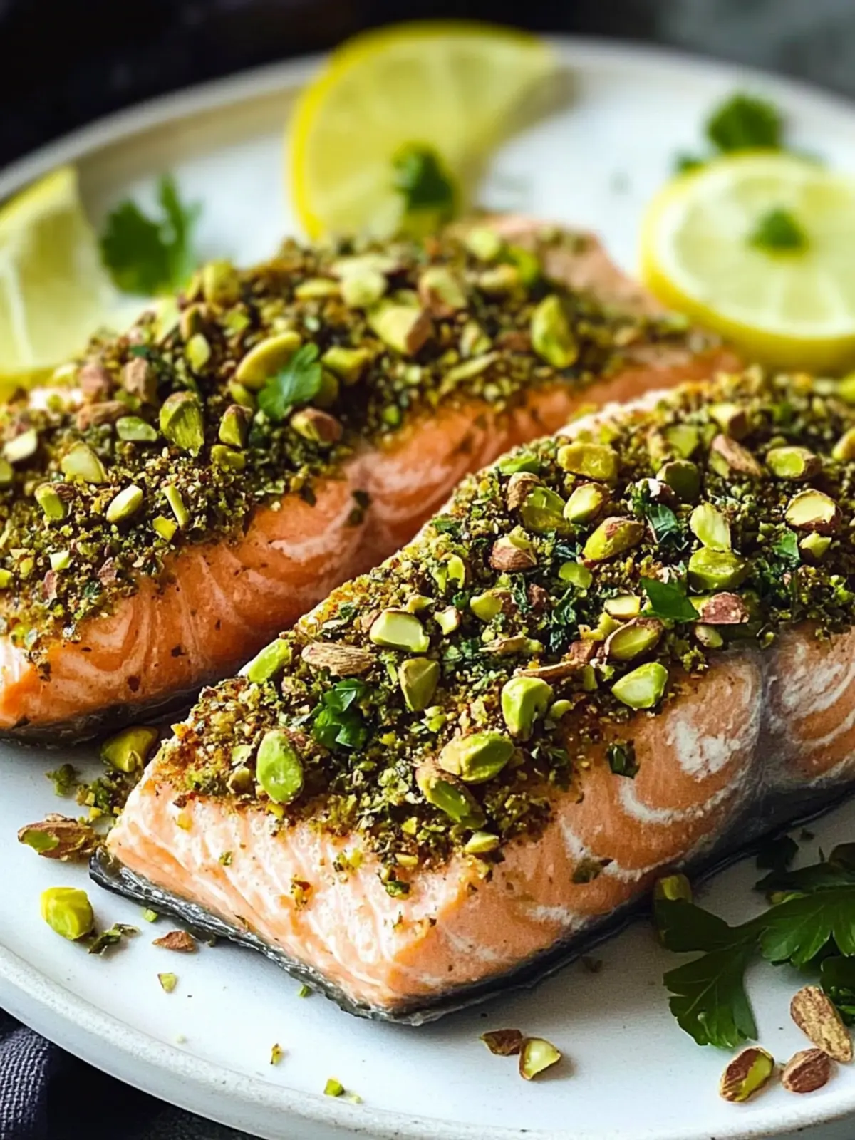 Pistachio Crusted Salmon: A Gourmet Dinner Made Easy 2 Pistachio Crusted Salmon