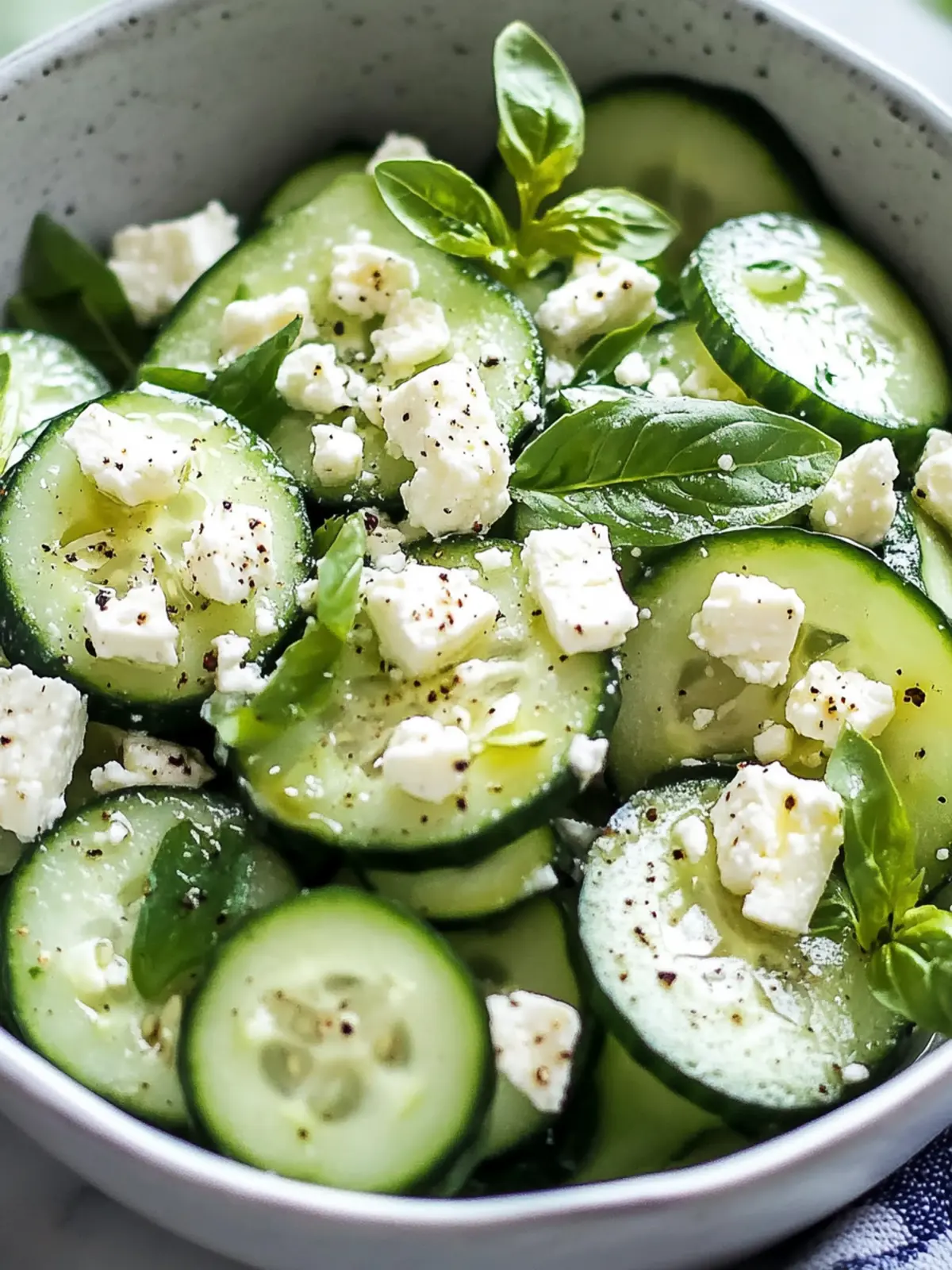Crisp Cucumber Feta Salad: Your Perfect Summer Side Dish 2 Crisp Cucumber Feta Salad
