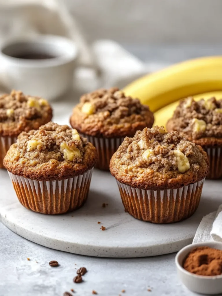 Coffee Cake Banana Bread Muffins