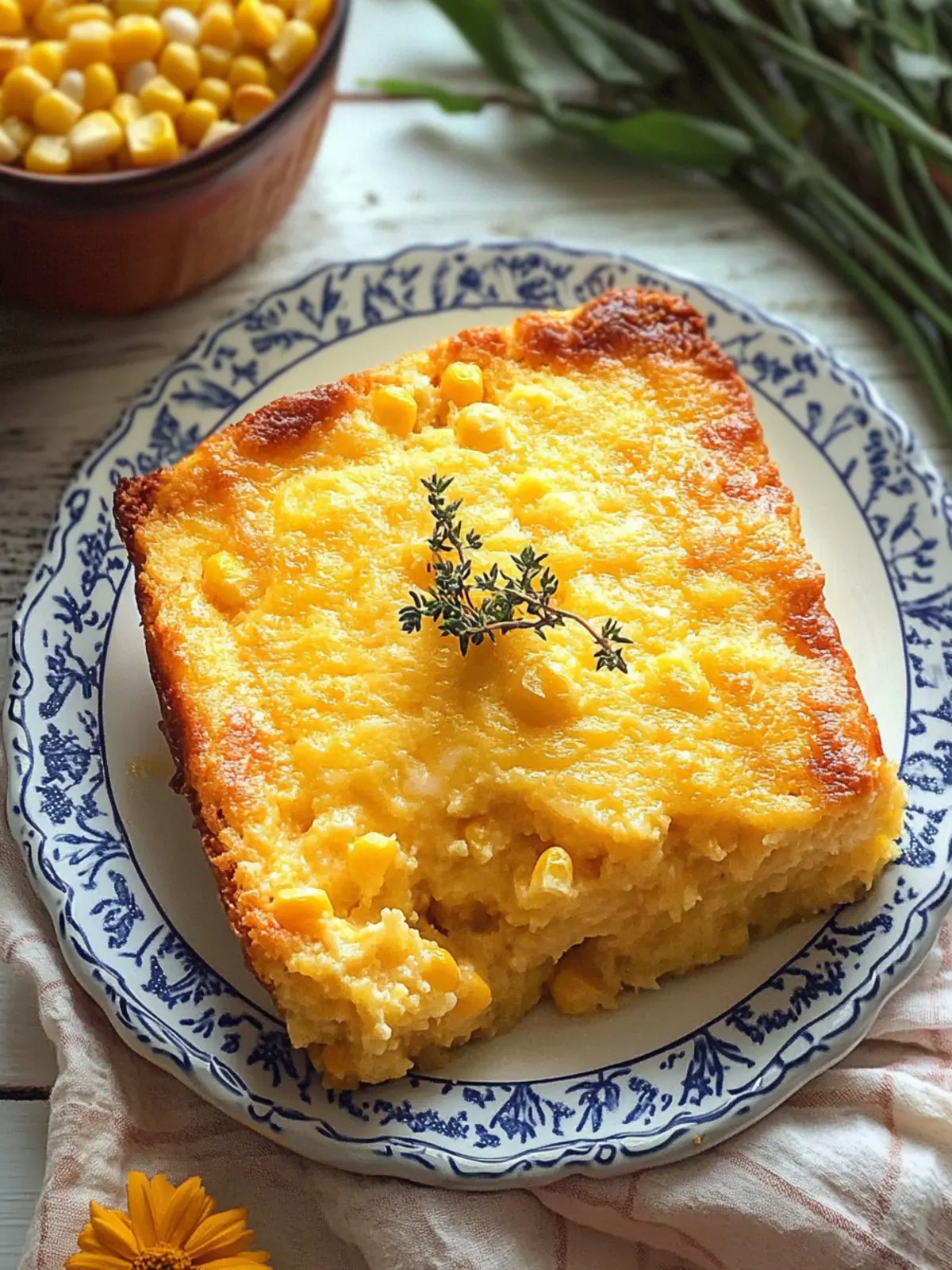 Baked Corn Pudding Casserole