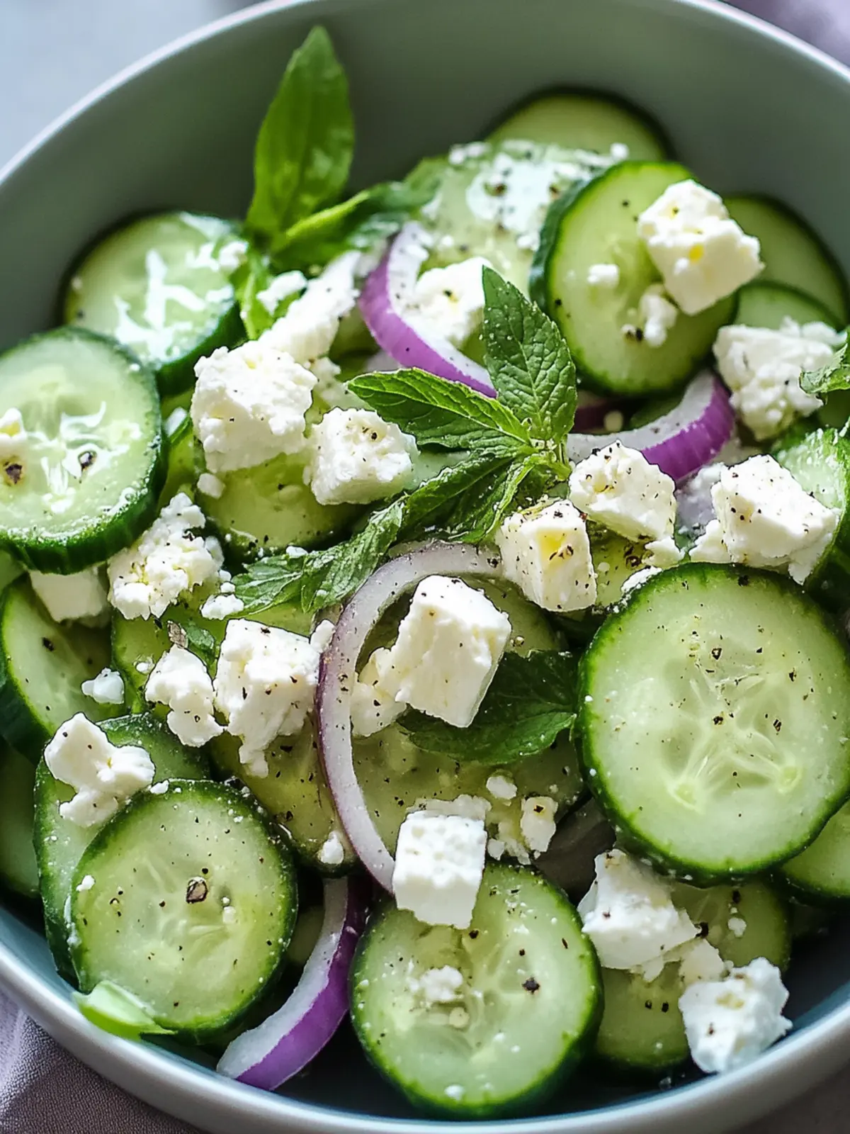 Crisp Cucumber Feta Salad: Your Perfect Summer Side Dish 3 Crisp Cucumber Feta Salad