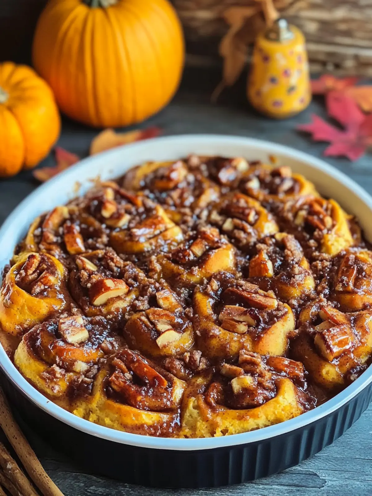 Pumpkin Cinnamon Roll Bake