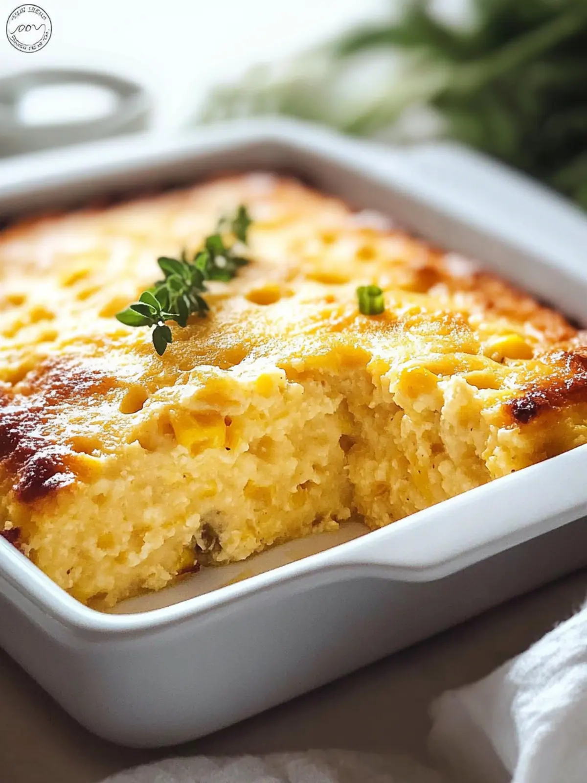 Baked Corn Pudding Casserole
